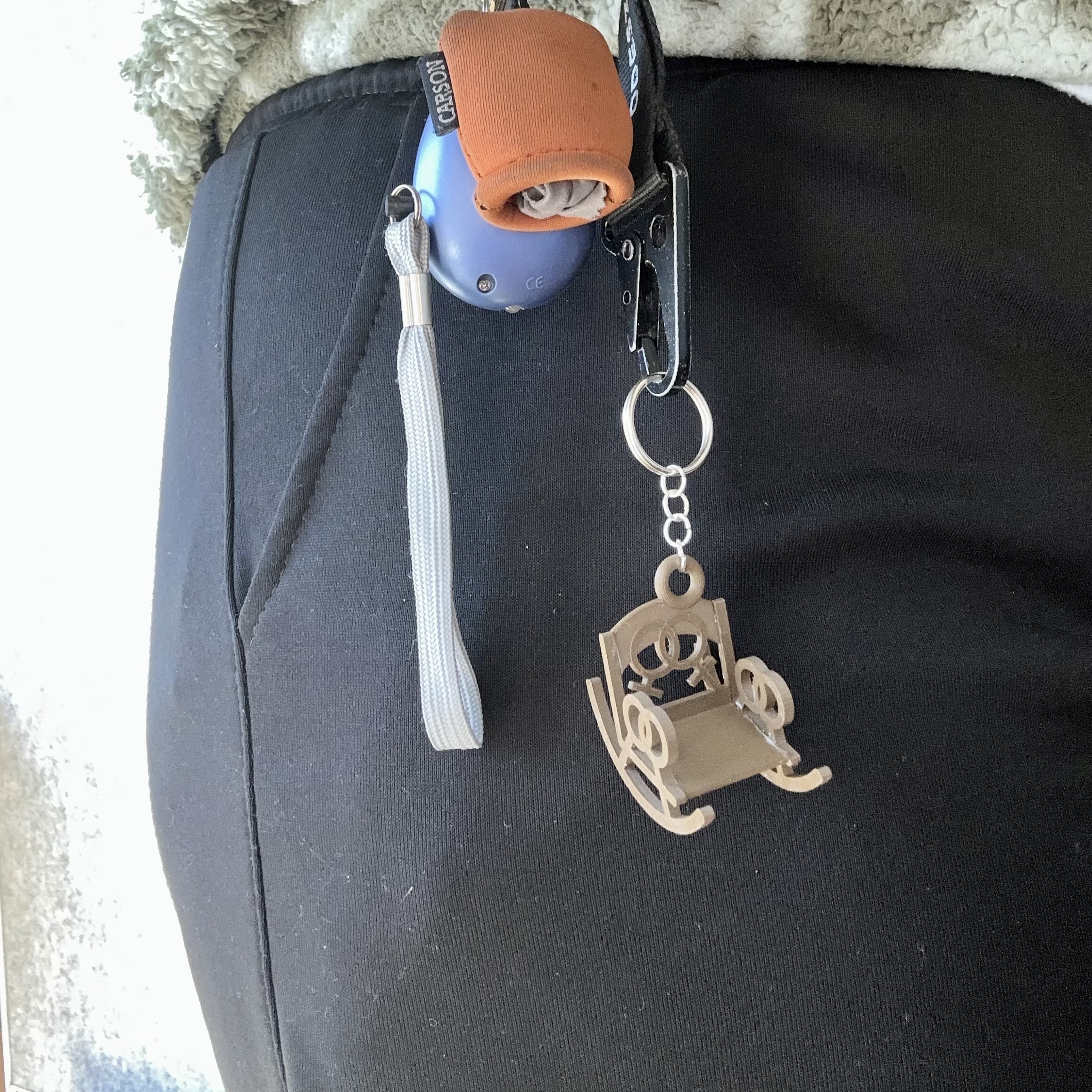 Sapphic Rocking Chair Keychain